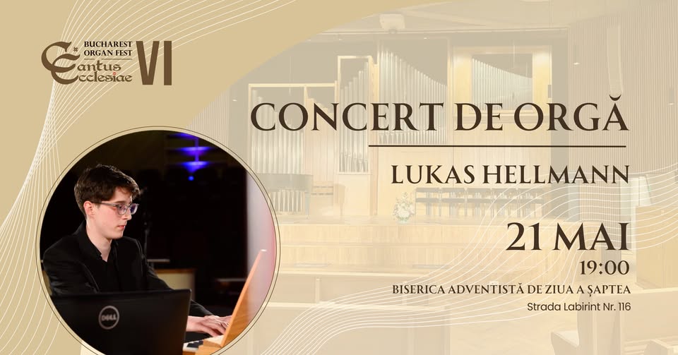 Concert de orgă – Lukas Hellmann