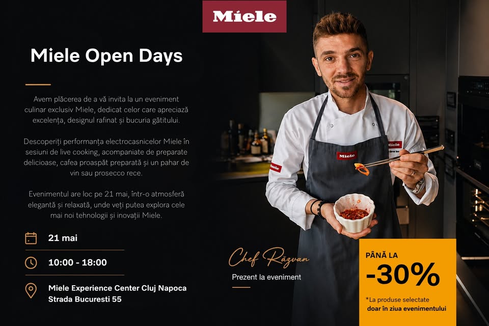 Miele Open Days | Live Cooking & Oferte Exclusive