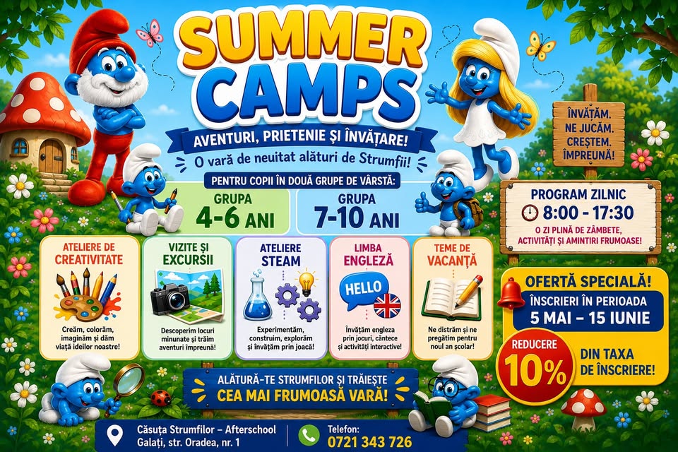 Summer Camps-Casuța Strumfilor