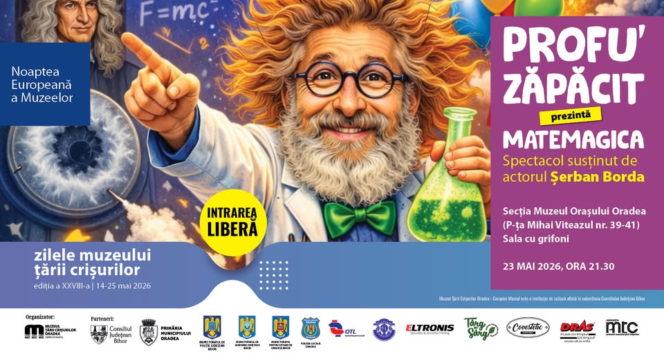 MATEMAGICA, spectacol susținut de actorul Șerban Borda