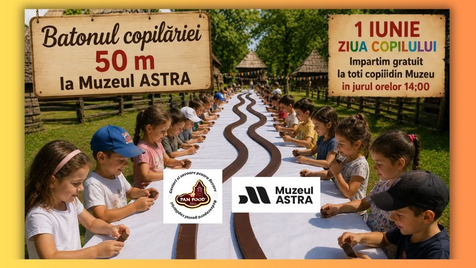 Batonul Copilăriei – 50 m ciocolată la Muzeul ASTRA