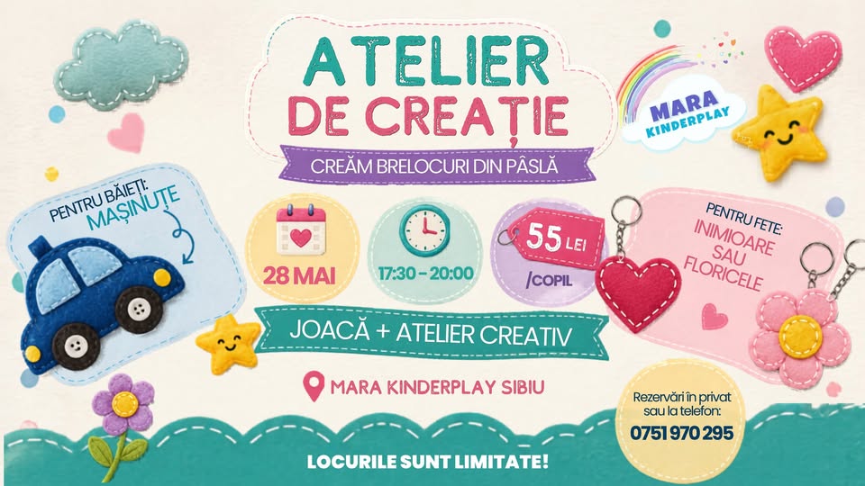 Atelier de creație ✨ BRELOCURI DIN PÂSLĂ