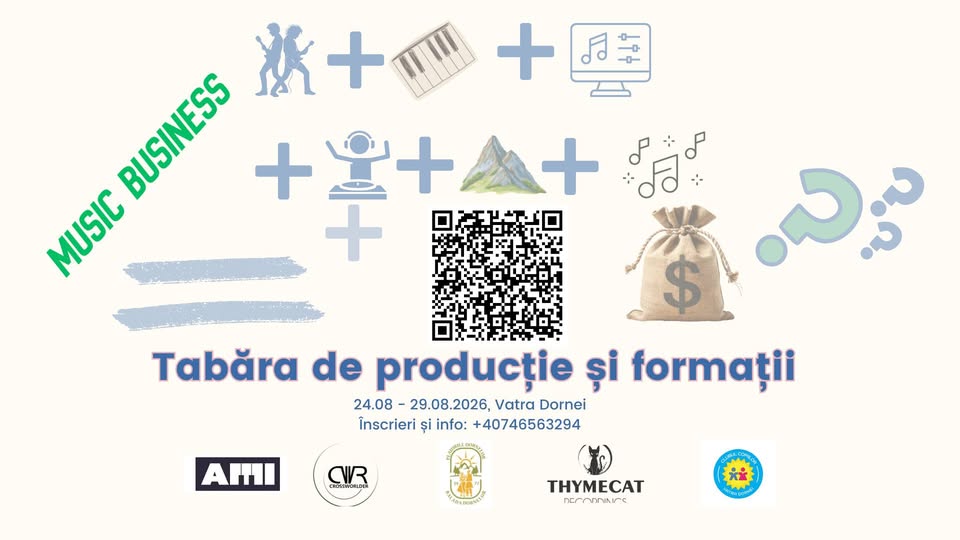 Tabăra de producție muzicală și formații: webinar gratuit de prezentare