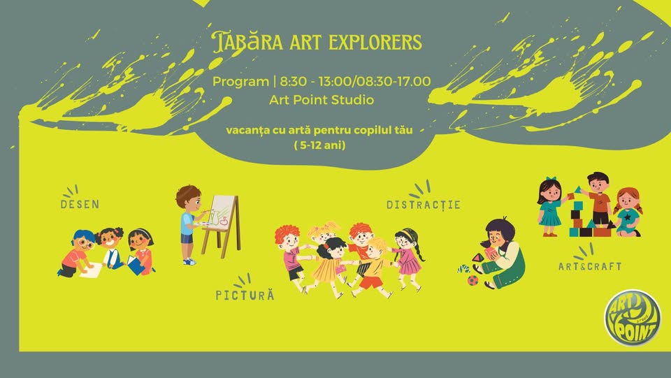 🌈 Tabăra de Vară Art Explorers 2026