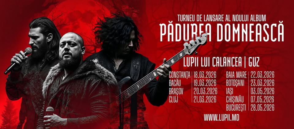 BUCUREȘTI: Lupii lui Calancea & GUZ – Pădurea Domnească – turneu de lansare a noului album