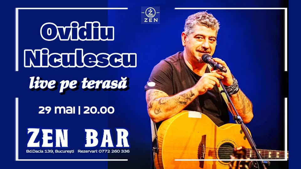 Ovidiu Niculescu live pe terasa Zen Bar