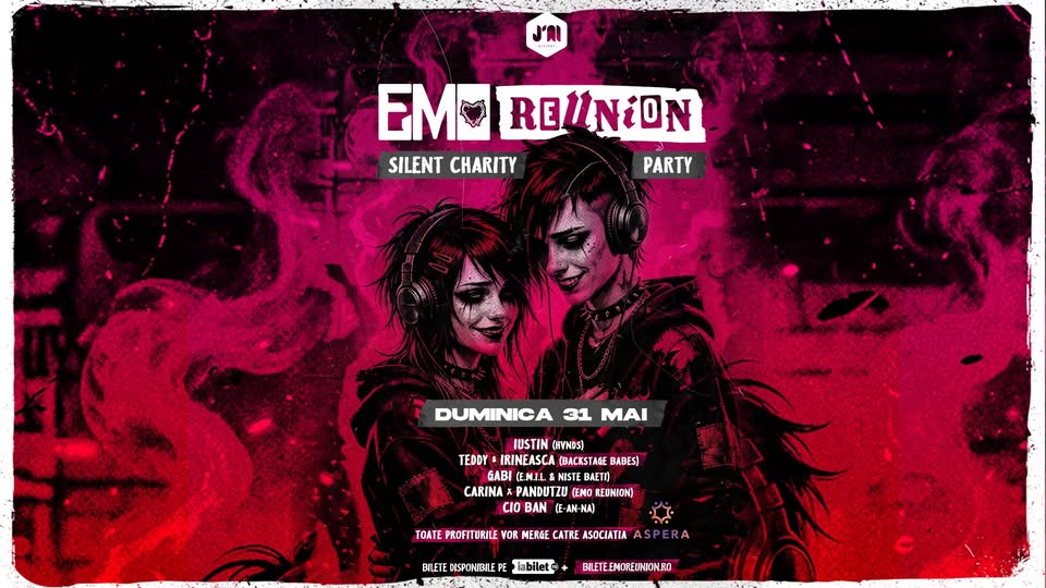 Emo Reunion – Charity Silent Party pentru Centrul Aspera