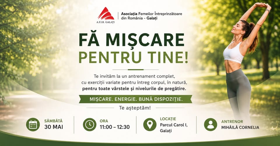 Fă mișcare pentru tine!