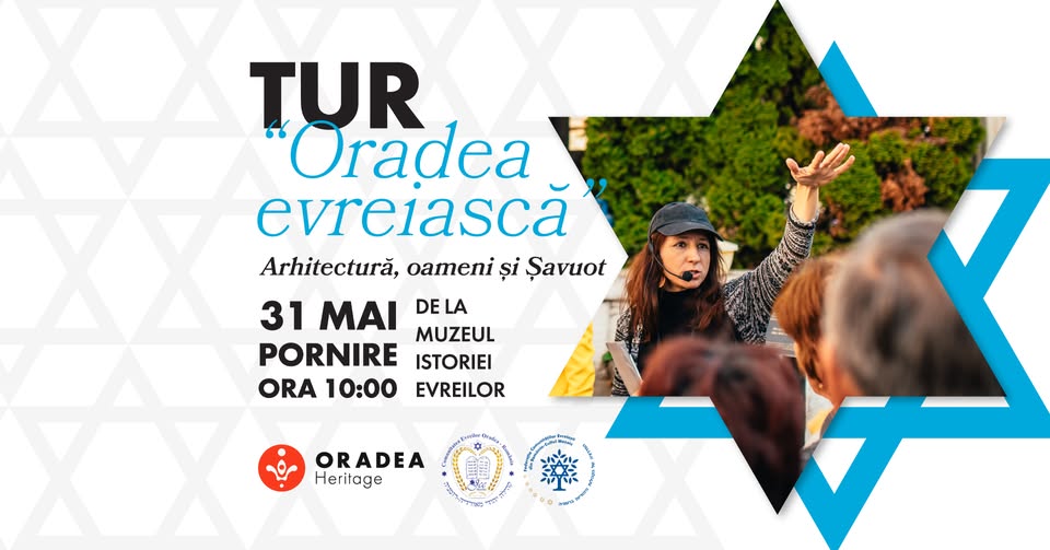 Tur ghidat Oradea Evreiască. Arhitectură, oameni și Șavuot