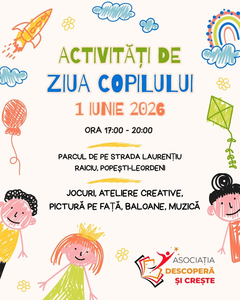 1 Iunie- Activitați de Ziua Copilului