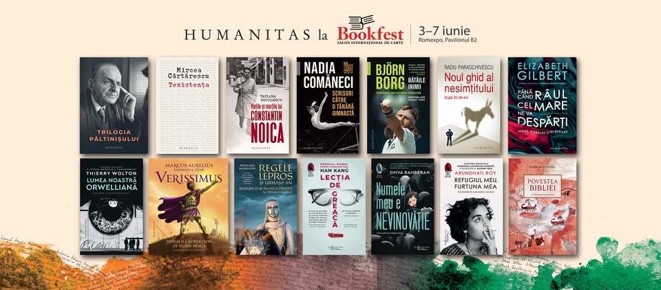 Humanitas, Humanitas Fiction, Humanitas Junior la Bookfest, 3-7 iunie 2026