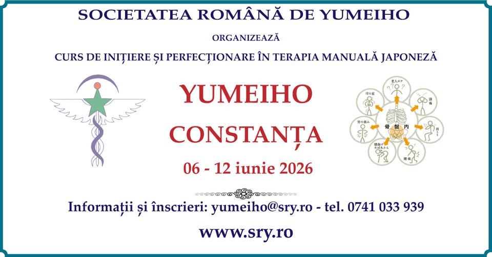 Constanța, 6-12 iunie 2026, curs inițiere și perfecționare în Terapia Manuală Japoneză Yumeiho
