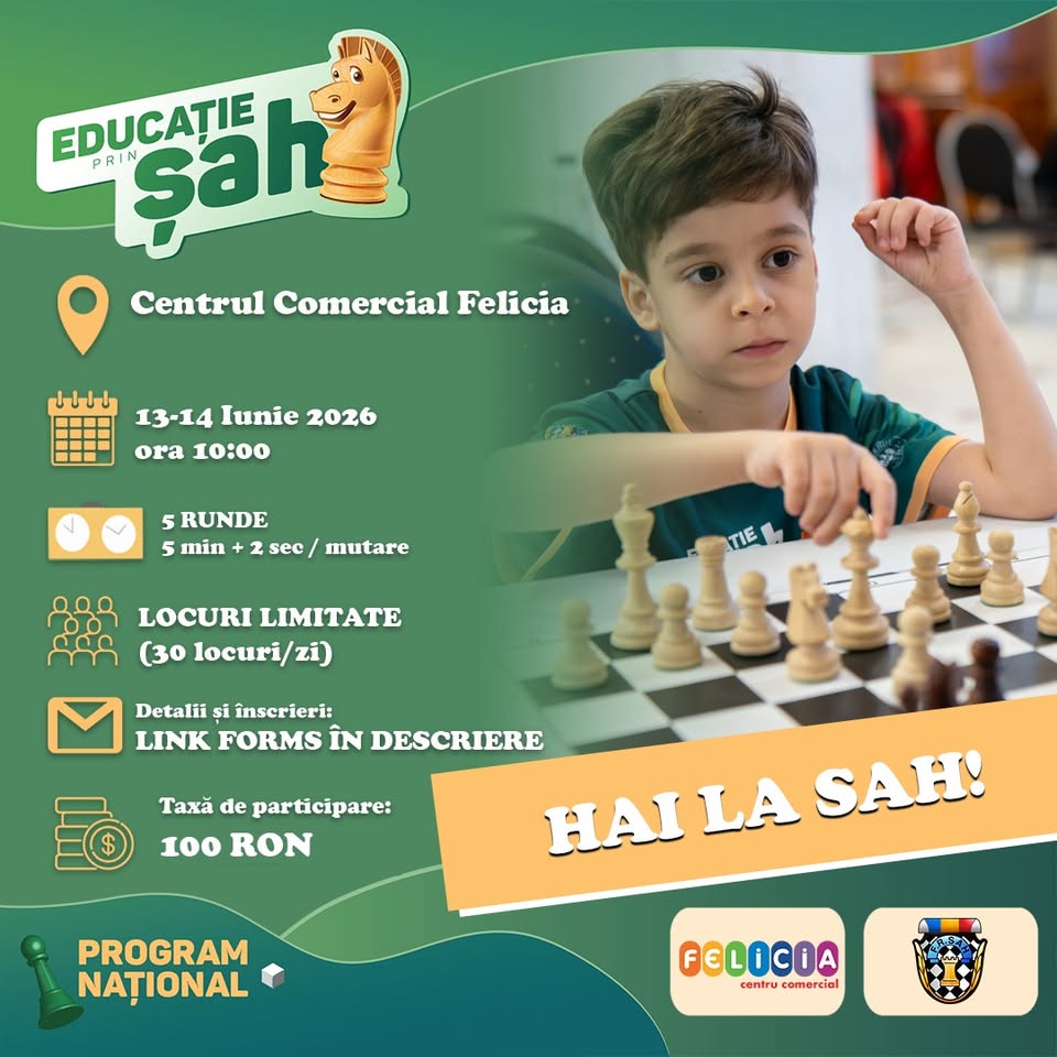 Educatie prin Sah Centrul Comercial Felicia Iasi
