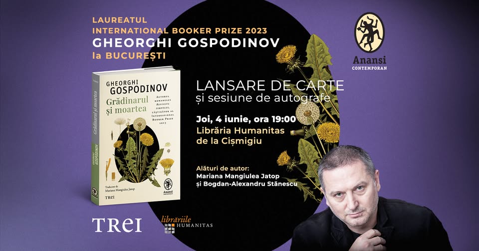 Gheorghi Gospodinov la București – lansare de carte și sesiune de autografe