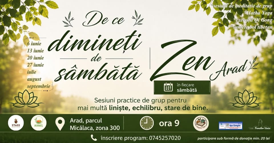 Dimineți de sâmbătă Zen 🪷