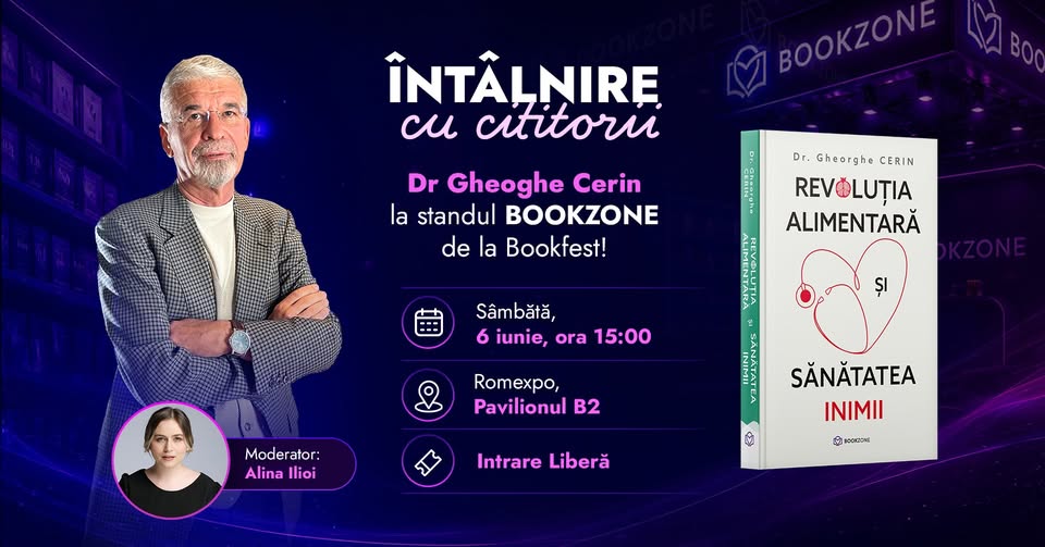 Dr. Gheorghe Cerin te așteaptă la standul Bookzone de la Bookfest | Lansare de carte