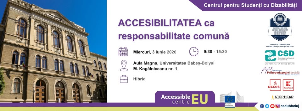 CONFERINȚA: Accesibilitatea ca responsabilitate comună