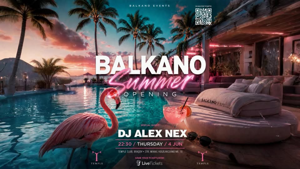 BALKANO – Summer Opening | Temple Club, Brasov