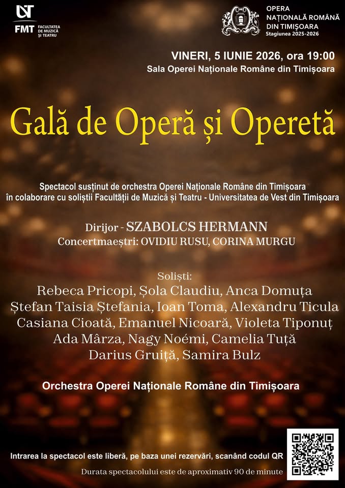 Gală de Operă și Operetă