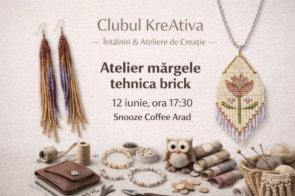 Atelier Cercei și Pandantiv din mărgele
