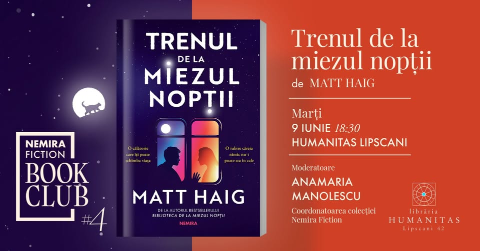 Nemira Fiction BOOKCLUB #4 – ,,Trenul de la miezul nopții”
