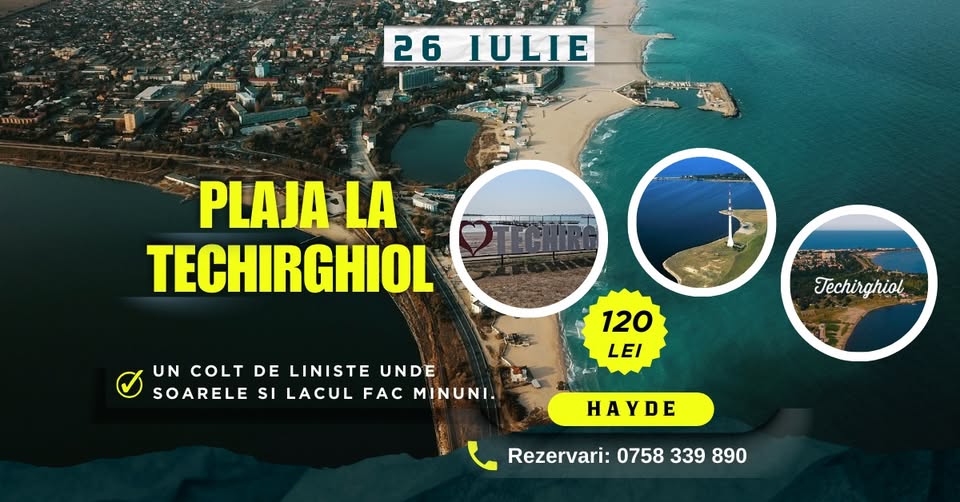 Plaja la Techirghiol – 120 Lei
