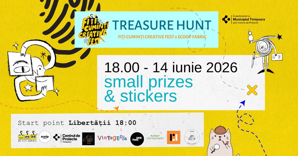 Treasure Hunt Timișoara | Să fiți cuminți Creative Fest x Ecoop Fabric