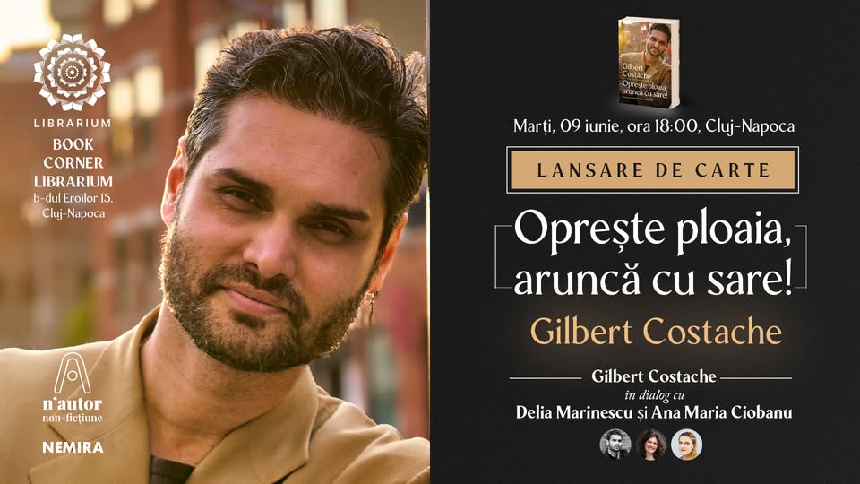 Lansare de carte – Oprește ploaia, aruncă cu sare! I Cluj – Napoca