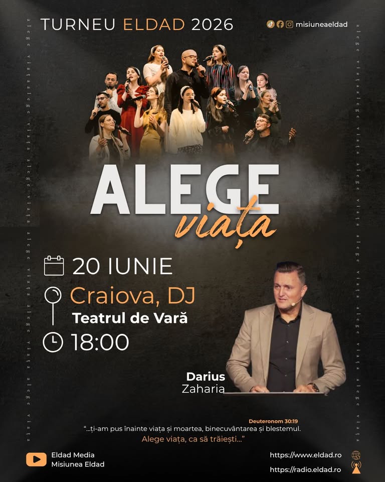 Concert Eldad „”Alege Viața – Craiova – Parcul Romanescu