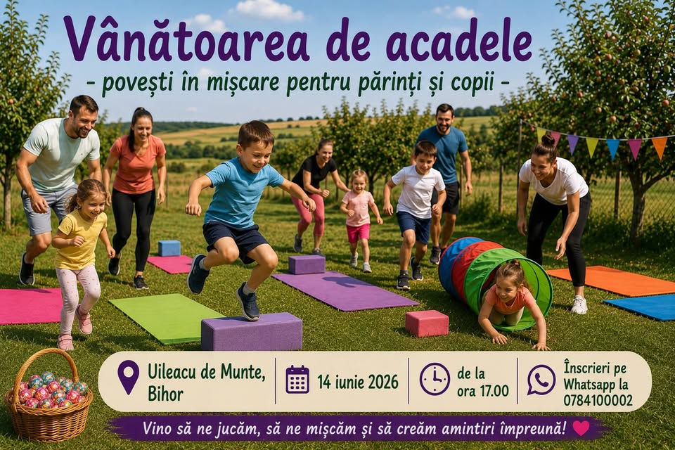 Vanatoarea de acadele – Povesti in miscare pentru parinti si copii