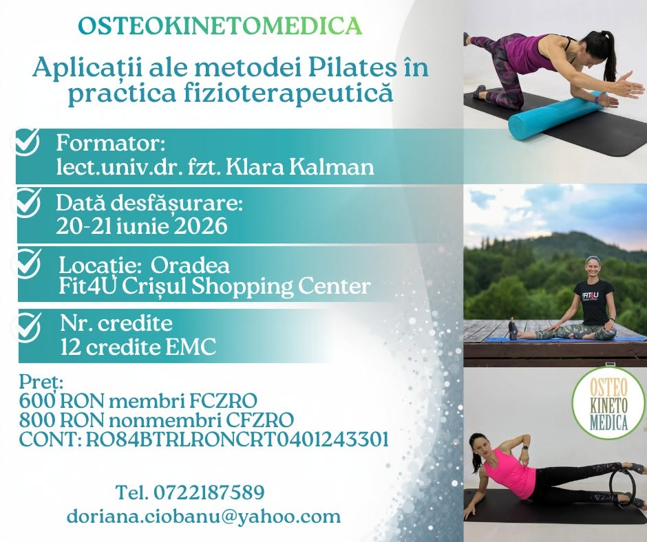 Aplicații ale metodei Pilates în practica fizioterapeutică