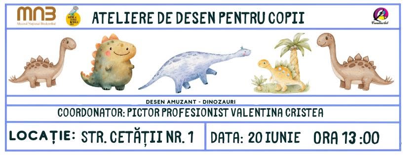 Atelier de desen pentru copii- Dinozauri