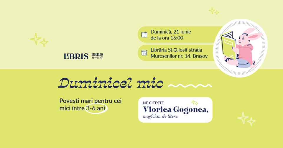 Duminicel mic – Povești mari pentru cei mici între 3-6 ani