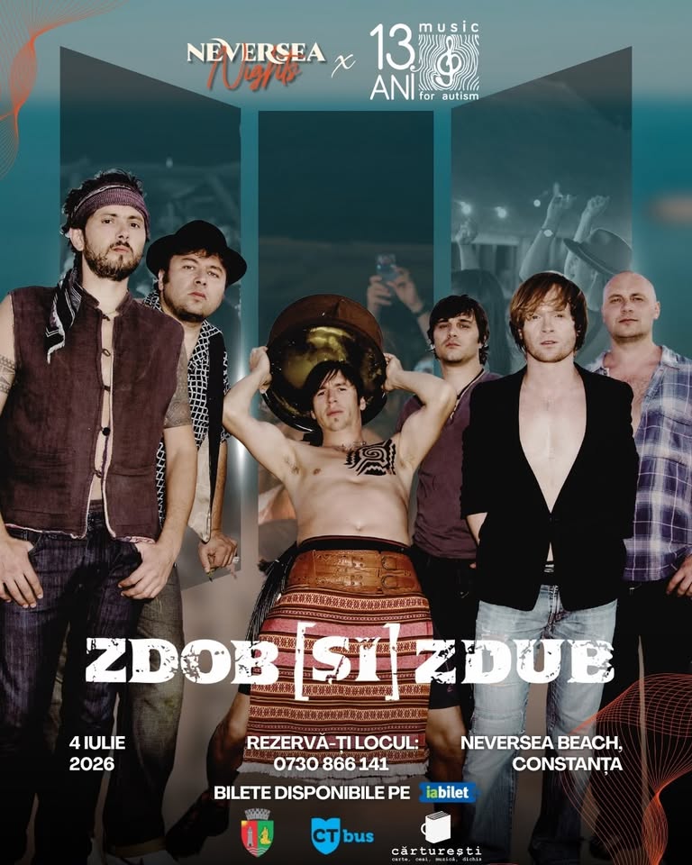 Zdob și Zdub LIVE 🌊 4 IUL ⛱️ Neversea Beach, Constanța