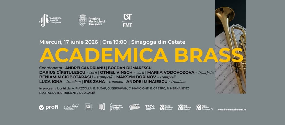 ACADEMICA BRASS | Recital de instrumente de alamă | Coordonatori ANDREI CANDRIANU, BOGDAN DIJMĂRESCU