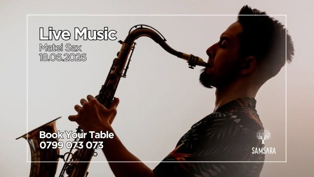 Live Music – Saxophone Evening with Matei Sax