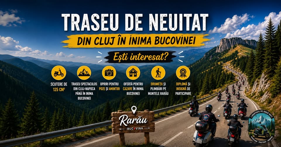 🏔️ Cluj Napoca -> Inima Bucovinei | Traseu Scutere 125cc | 📍Câmpulung Moldovenesc