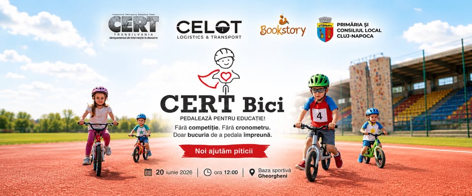 CERT Bici – să ajutăm piticii! | Eveniment caritabil CERT Transilvania
