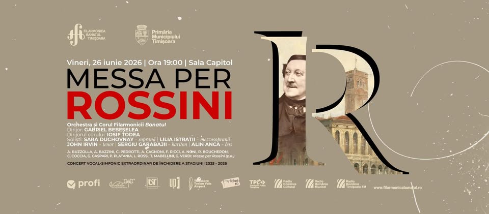 MESSA PER ROSSINI | Concert vocal-simfonic extraordinar | Dirijor: Gabriel Bebeșelea