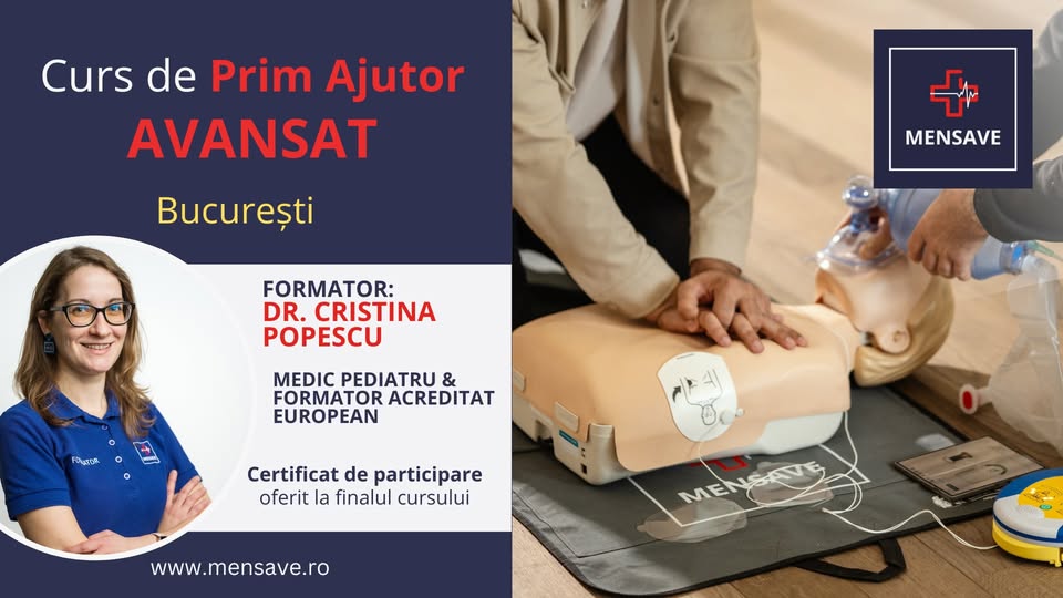 Curs de prim ajutor AVANSAT la BucureČti cu MENSAVE