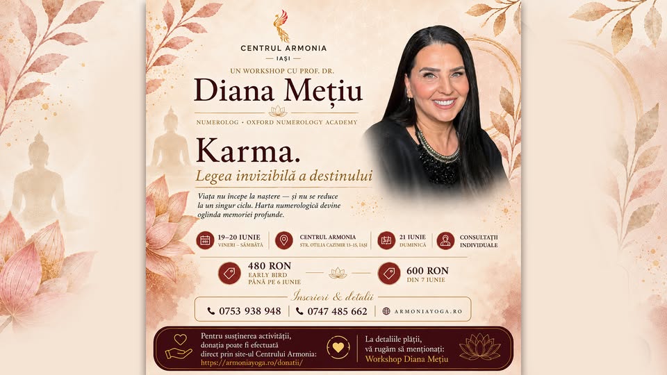 KARMA — Legea Invizibilă a Destinului. Cu Prof. Dr. Diana Mețiu, numerolog.