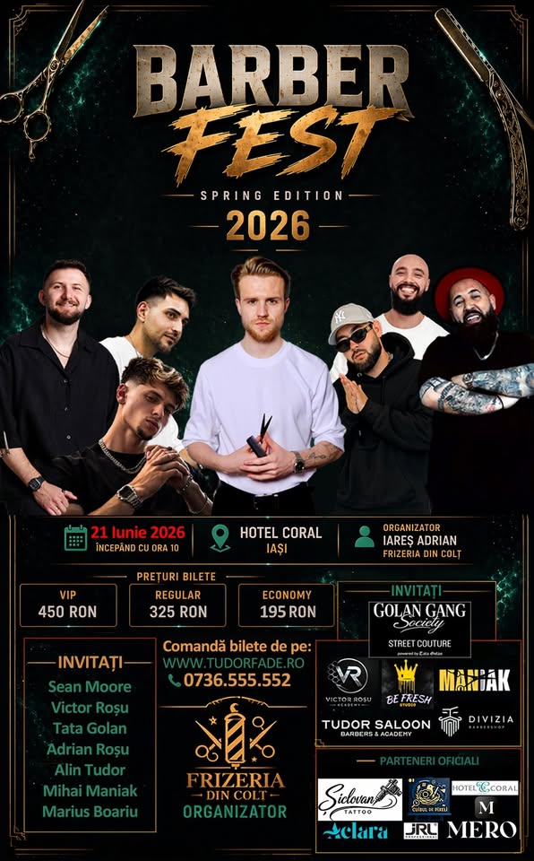 Barberfest 2026 – 21 Iunie – Iași