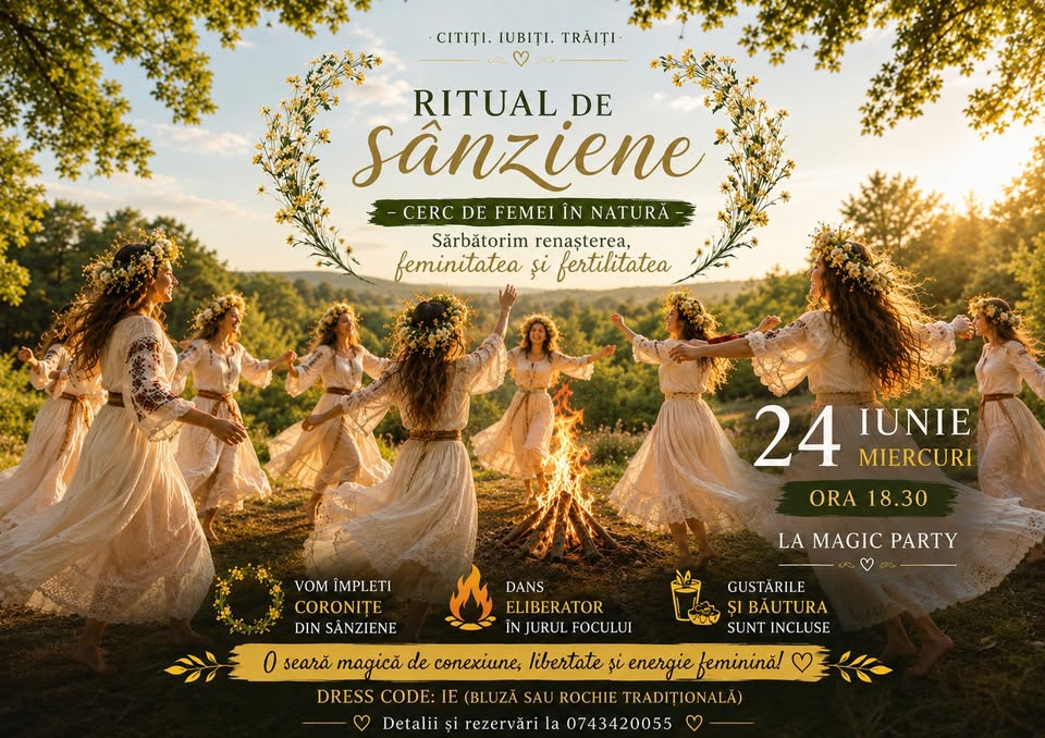 Ritual de sânziene – cerc de femei în natură
