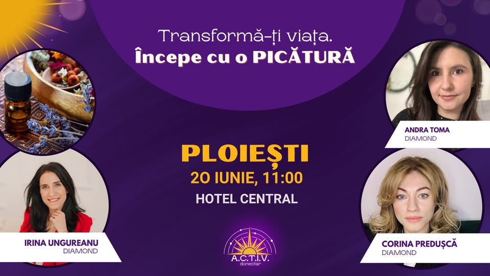 Transforma-ti viata, incepe cu o picatura – PLOIESTI