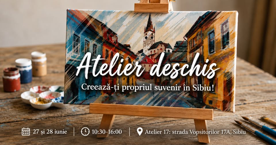 Atelier deschis – Crează-ți propriul suvenir în Sibiu