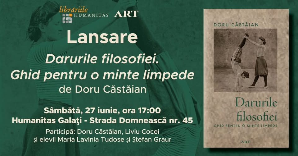 Lansare de carte Darurile filosofiei de Doru Cฤstฤian, editura ART