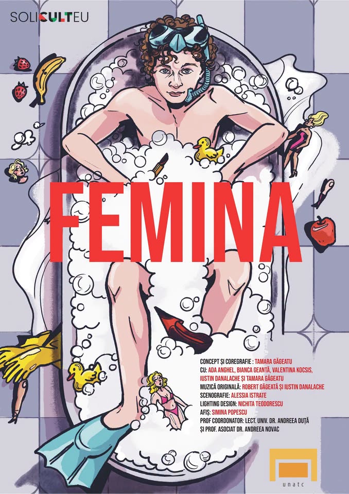 Spectacol „Femina” de Tamara Găgeatu (în cadrul Săptămâna Solidarității prin Arte, 20-28 iunie)