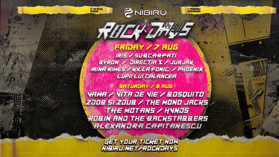 ROCK DAYS | 7-8 August | Nibiru, Romania — Constanța