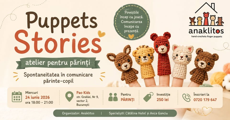 Puppets Stories – atelier pentru părinți