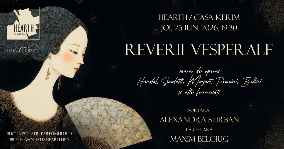REVERII VESPERALE cu soprana Alexandra Știrban și chitara lui Maxim Belciug